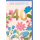 40. Geburtstag Grußkarte mit Umschlag bunte Blumen Retro