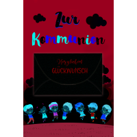 Kommunion Geldkarte Glückwunschkarte mit Umschlag...