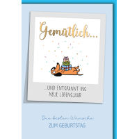 Geburtstag Humor Grußkarte mit Umschlag Hund...