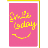 Geburtstag Humor Grußkarte mit Umschlag Smile today
