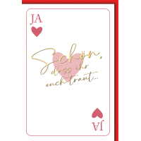 Hochzeit Grußkarte mit Umschlag Spielkarte