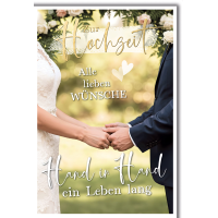 Hochzeit Grußkarte mit Umschlag Paar hält...