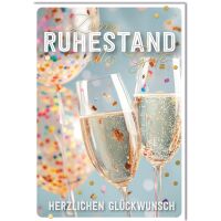 Ruhestand A4-Format große Grußkarte mit...
