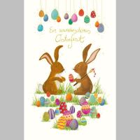 Ostern Naturkarton Glückwunschkarte mit Umschlag...