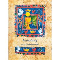 Einladungen zur Kommunion 5 Karten 5 Umschläge im...