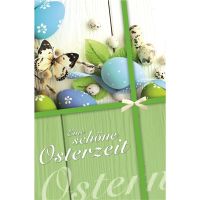 Ostern Glückwunschkarte mit Umschlag bunte Eier,...