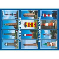 Leuchttürme der Nordsee Postkarte Ansichtskarte...