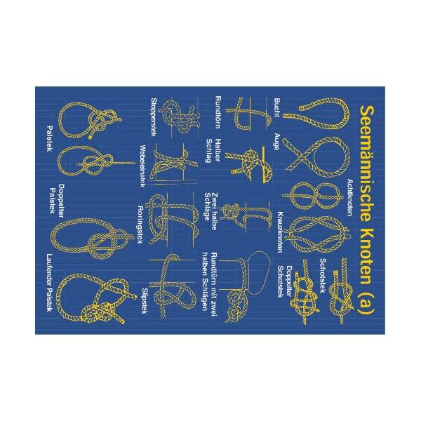 Allgemein Postkarten Maritim Seemännische Knoten