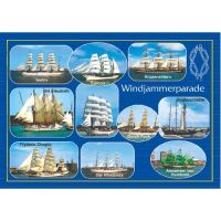 Allgemein Postkarten maritim Windjammerparade Segelschiffe