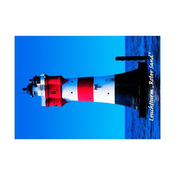 Allgemein Postkarten Maritim Leuchtturm Roter Sand