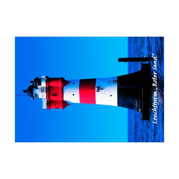 Allgemein Postkarten Maritim Leuchtturm Roter Sand