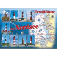 Allgemein Postkarten Maritim Leuchttürme der Nordsee