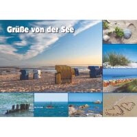 Allgemein Postkarten Ansichtskarten Meer Strandkörbe...