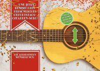 70.Geburtstag - Great Cards - Soundkarte und Lichtkarte im Format 21,0 x 29,7 cm - "70er Geburtstag" - Gitarre