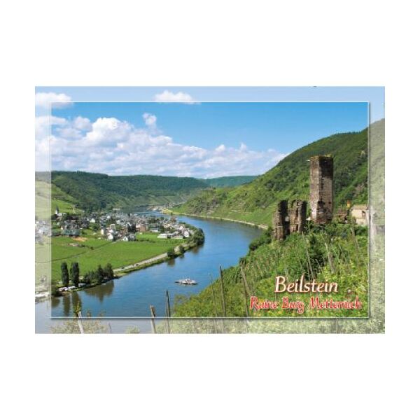 Beilstein an der Mosel Postkarte Ansichtskarte Motive 011 Ruine Burg Metternich