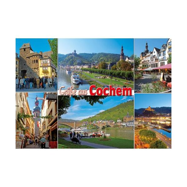 Cochem an der Mosel Postkarten Ansichtskarten Skagerak-Brücke Cochem Schloss Kirche Enderttor