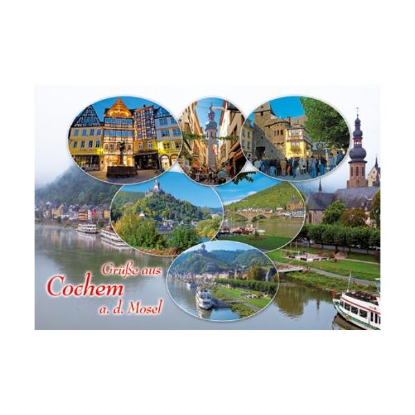Cochem an der Mosel Postkarten Enderttor Panorama Grüße aus Cochem
