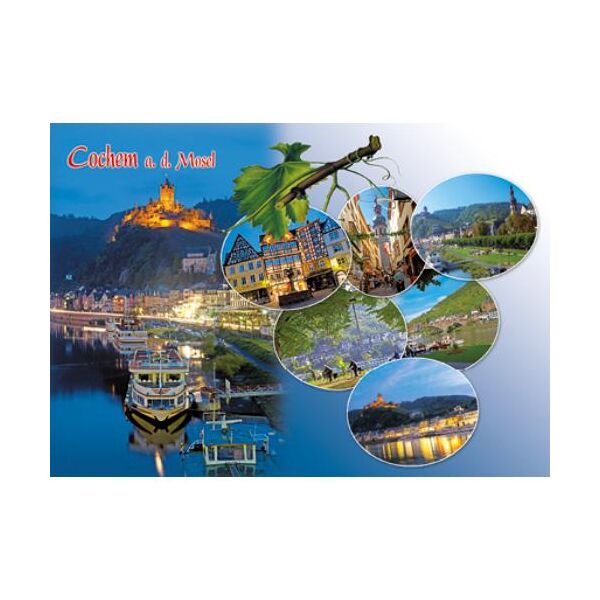 Cochem an der Mosel Postkarten Kirche Marktplatz Schloss