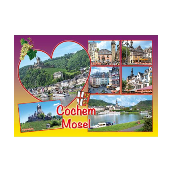 Cochem an der Mosel Postkarten Torschenke Rathaus Reichsburg Mosel