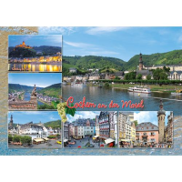 Cochem an der Mosel Postkarten Rathaus Marktplatz Blick...