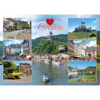 Cochem an der Mosel Postkarten Cochem Schloss Promenade...