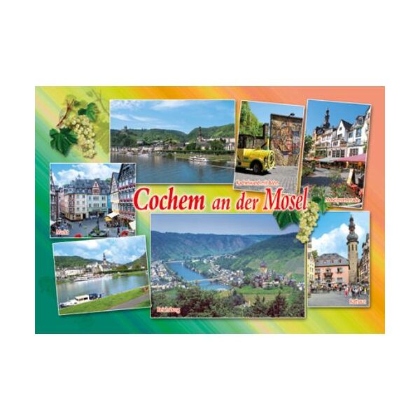 Cochem an der Mosel Postkarten Ansichtskarten Cochem Schloss Mosel Rathaus Markt