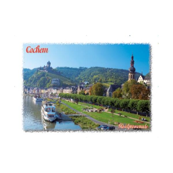 Cochem an der Mosel Postkarten Blick auf Reichsburg Moselpromenade Kirche