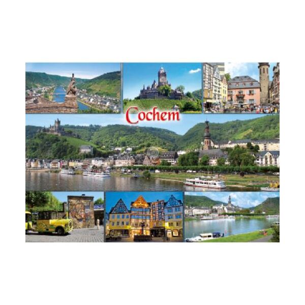 Cochem an der Mosel Postkarten Ansichtskarten Promenade Cochem Schloss Rathaus