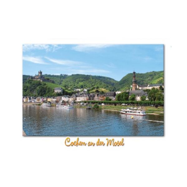 Cochem an der Mosel Postkarten Ansichtskarten Cochem Schloss Moselpromenade