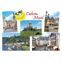 Cochem an der Mosel Postkarten gelbes Gesicht mit...