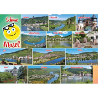 Mosel Postkarten Motive 027 Gesicht Panorama schöne...