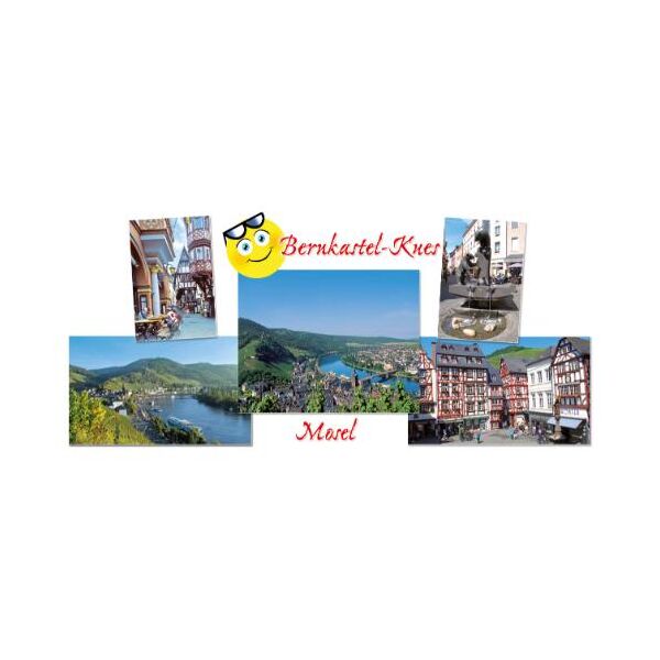 Bernkastel-Kues Bedruckte Tassen Motive BERN-02 Moselschleife Brunnen Marktplatz