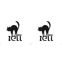 Zell an der Mosel Bedruckte Tassen Schwarze Katze mit...