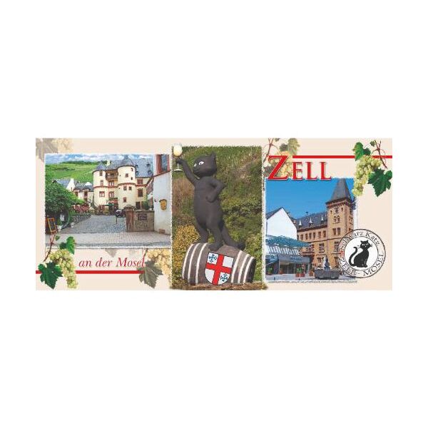 Zell an der Mosel Bedruckte Tassen Motive ZEL-006 schwarze Katze