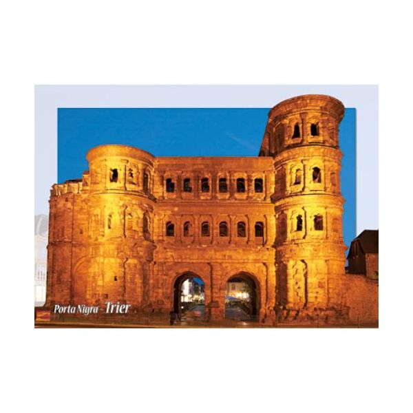 Trier Postkarten Ansichtskarten Porta Nigra bei Nacht
