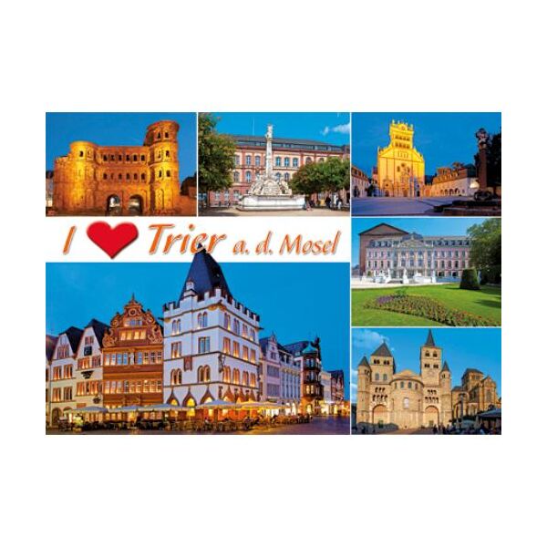 Trier Postkarten Ansichtskarten Motive 008 I love Trier an der Mosel
