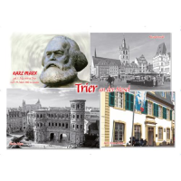 Trier an der Mosel Postkarten Karl Marx Haus Hauptmarkt...