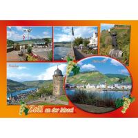 Zell an der Mosel Postkarte Ansichtskarte Motive 003...