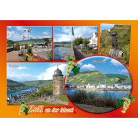 Zell an der Mosel Postkarte Ansichtskarte Motive 003...