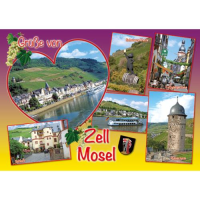Zell an der Mosel Postkarte Ansichtskarte Motive 005...