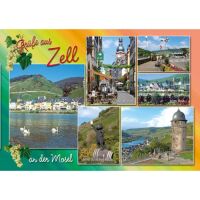 Zell an der Mosel Postkarte Ansichtskarte Motive 009...