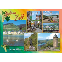 Zell an der Mosel Postkarte Ansichtskarte Motive 009...