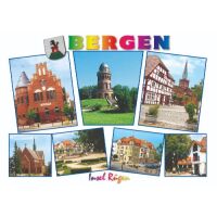 Bergen auf Rügen Postkarte Ansichtskarte Motive 004...