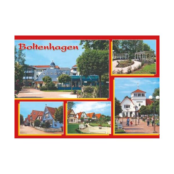 Boltenhagen Postkarte Ansichtskarte Motive 032 Konzertmuschel Kurhaus Kurpark