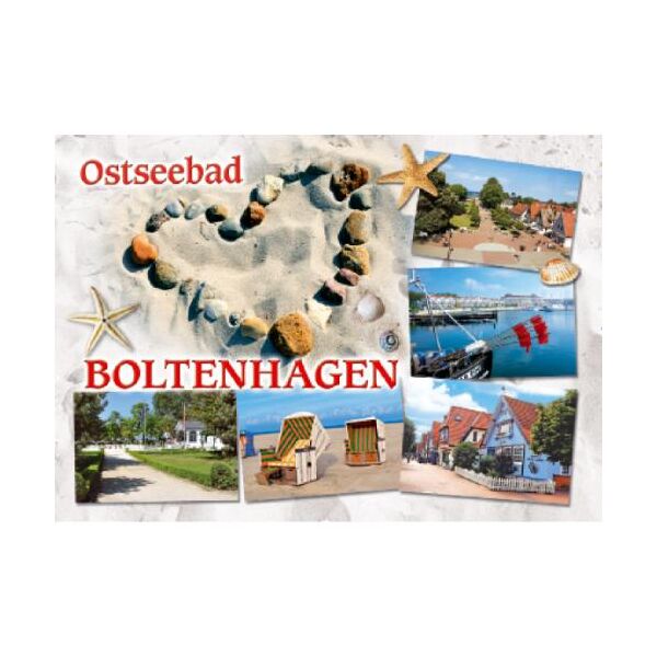 Ostseebad Boltenhagen Postkarte Ansichtskarte Motive 067 Steinherz Strandkörbe Kurpark