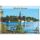 Malchow in Mecklenburg Postkarte Anischtskarte Motive 014 Kirche mit Seeblick