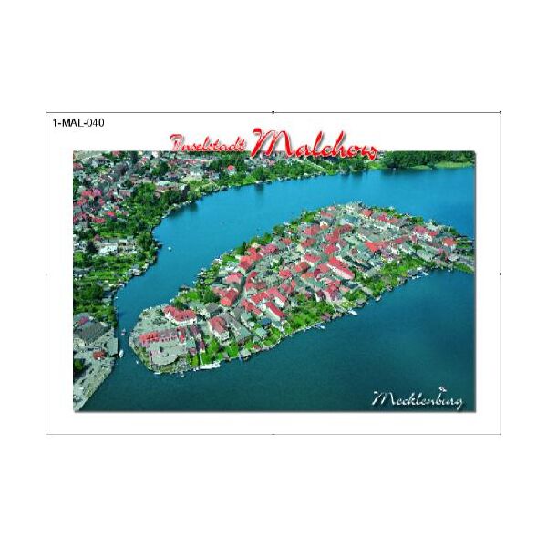 Inselstadt Malchow Mecklenburg Postkarte Ansichtskarte Motive 040