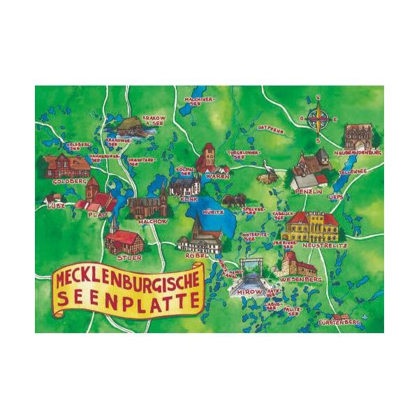Mecklenburgische Seenplatte Postkarten Motive 003