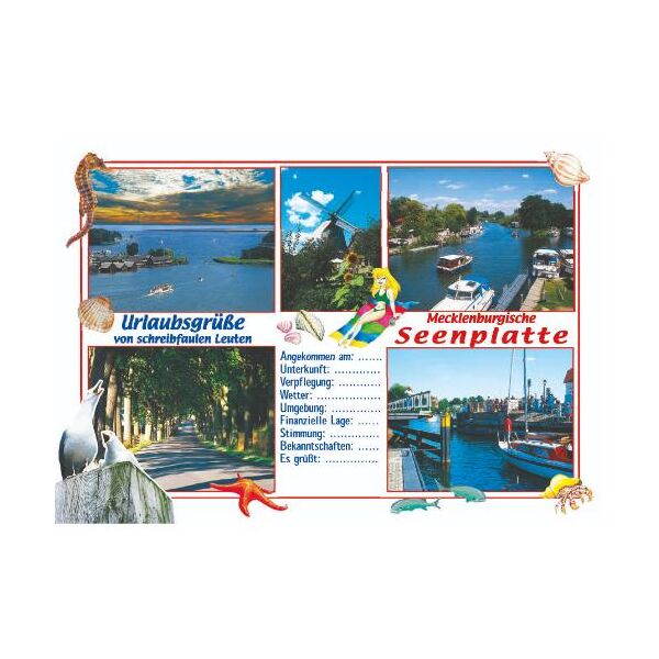 Mecklenburgische Seenplatte Postkarten Motive 016