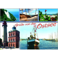 Ostsee Postkarten Ansichtskarten Leuchtturm Hafen Strand...